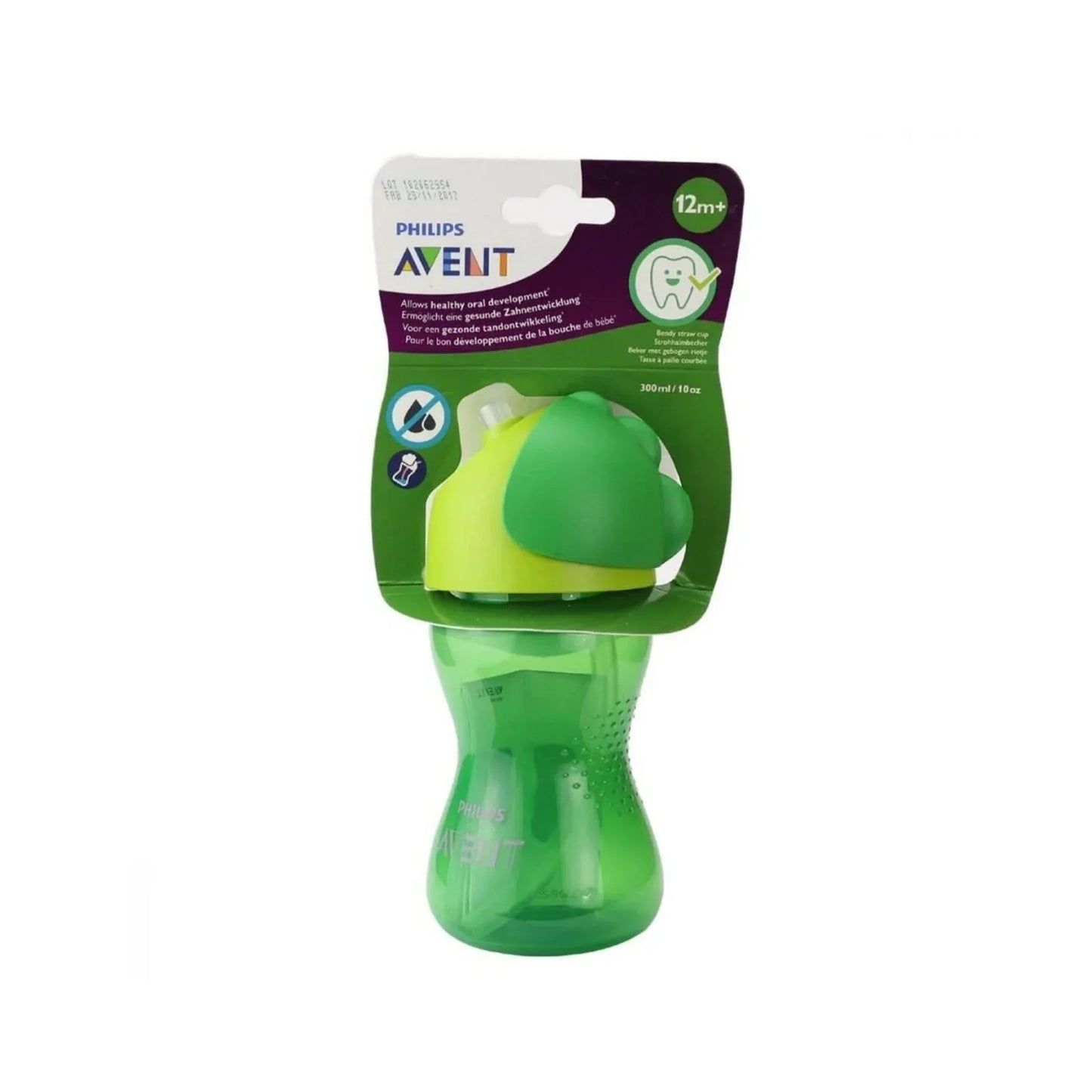 Philips Avent Training Cup with Straw 12+ months 300ml - Green