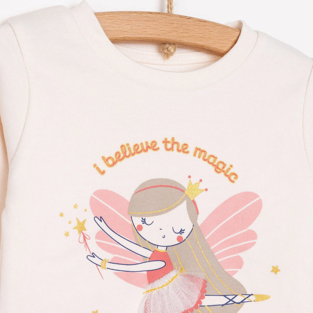 HelloBaby  Baby Girl  Long Sleeve Pyjamas Set - Ecru