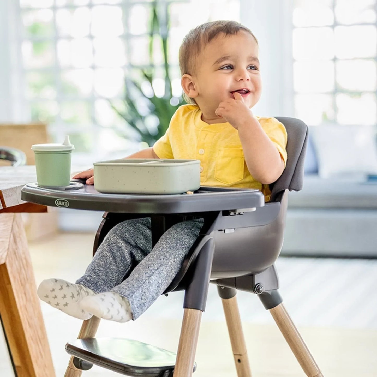 Graco Presti 3-in-1 Highchair - Steeple Grey