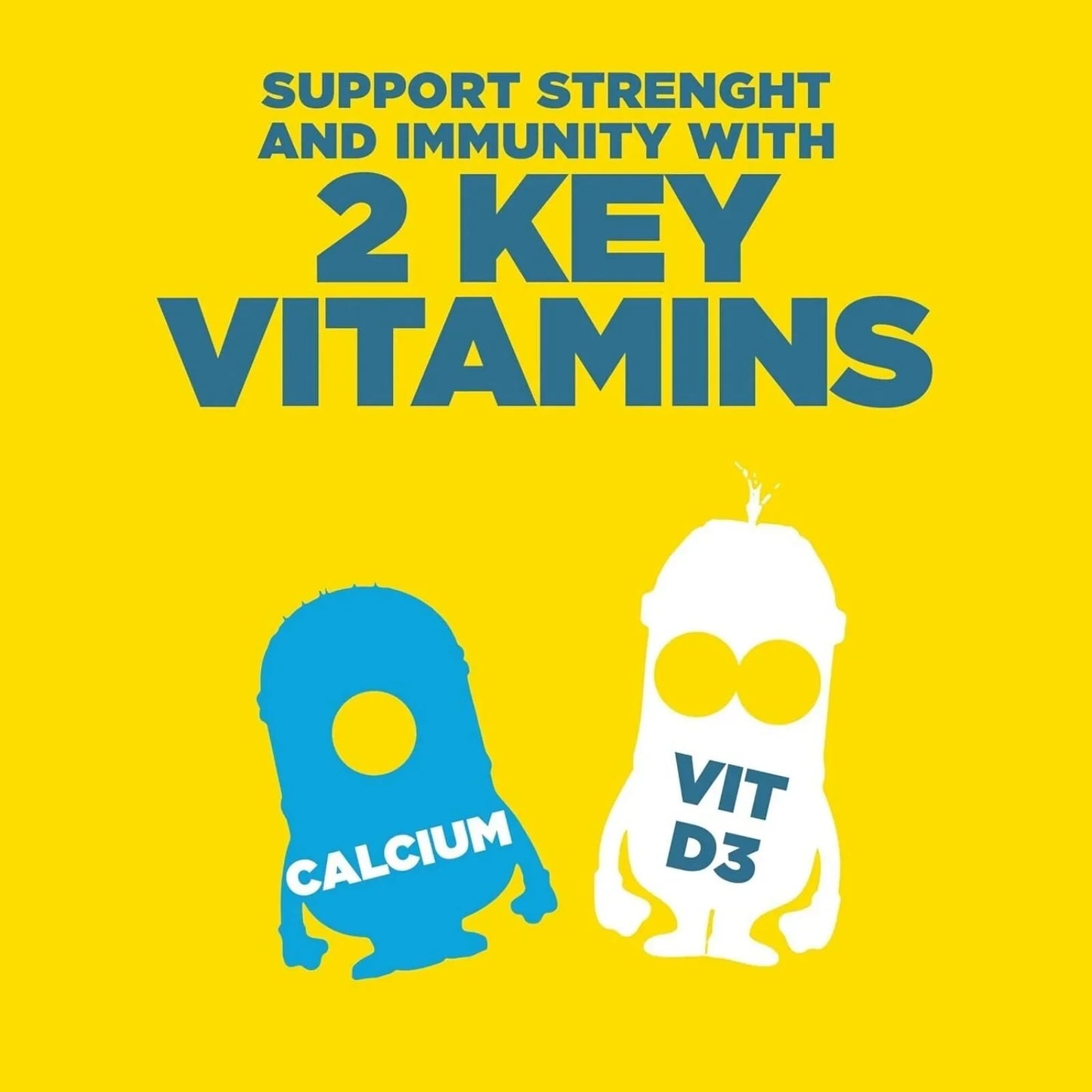 Nutriburst Minions Mighty Bones Vitamins 4+ years 60 pcs