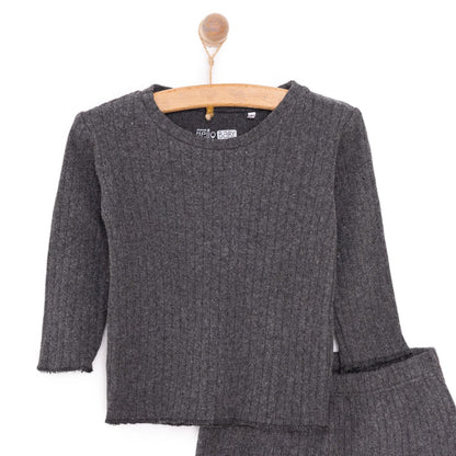 HelloBaby  Baby Boy Long Sleeve Pyjamas Set - Dark Grey