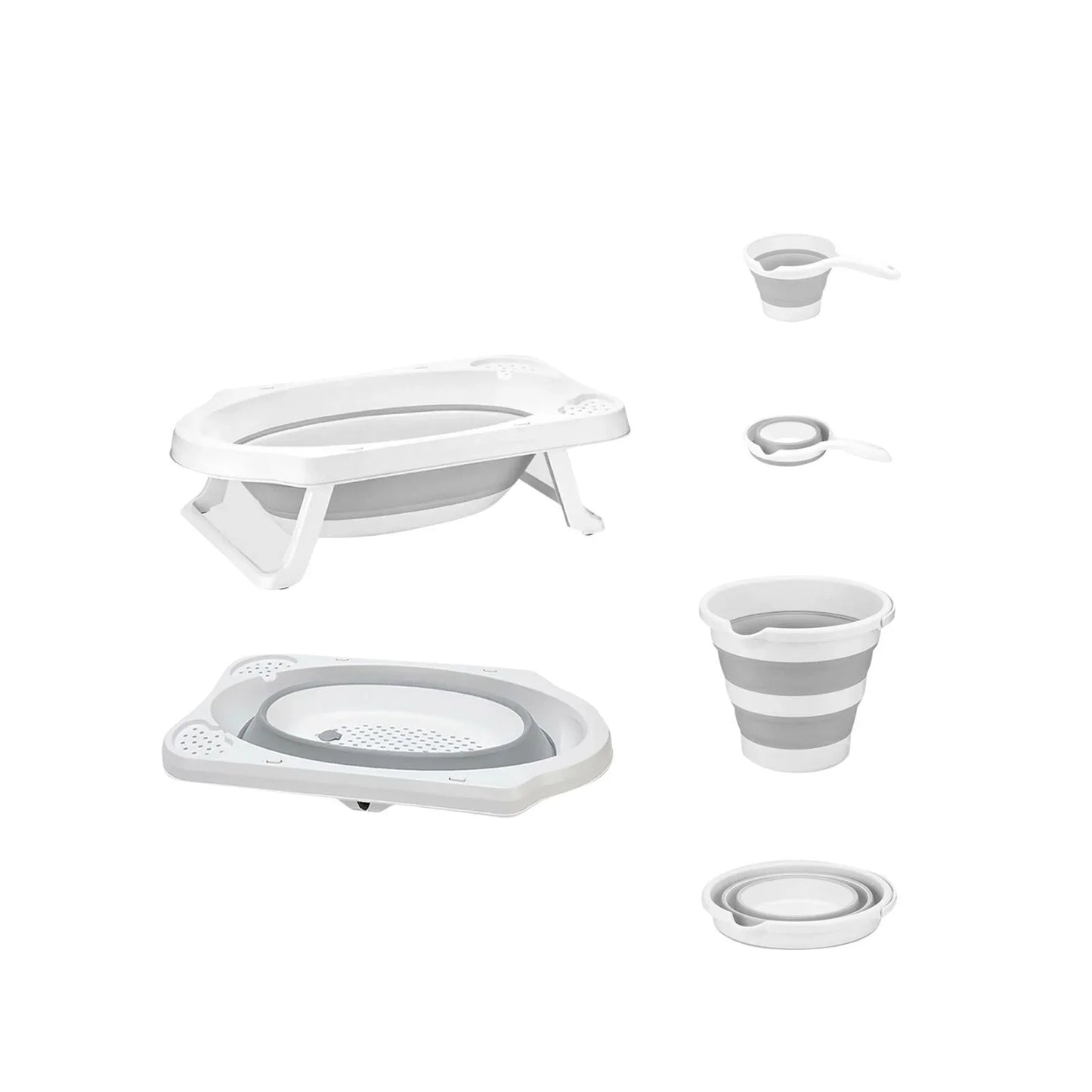 baby plus Foldable Bathtub Set 3 Pcs