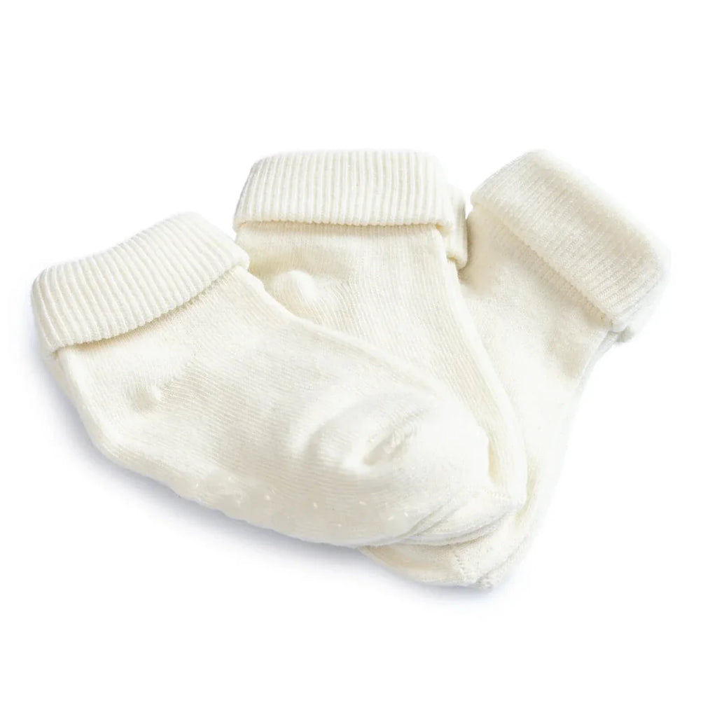 HelloBaby Unisex Pack of 3 Baby Socks None Cotton Rich - White