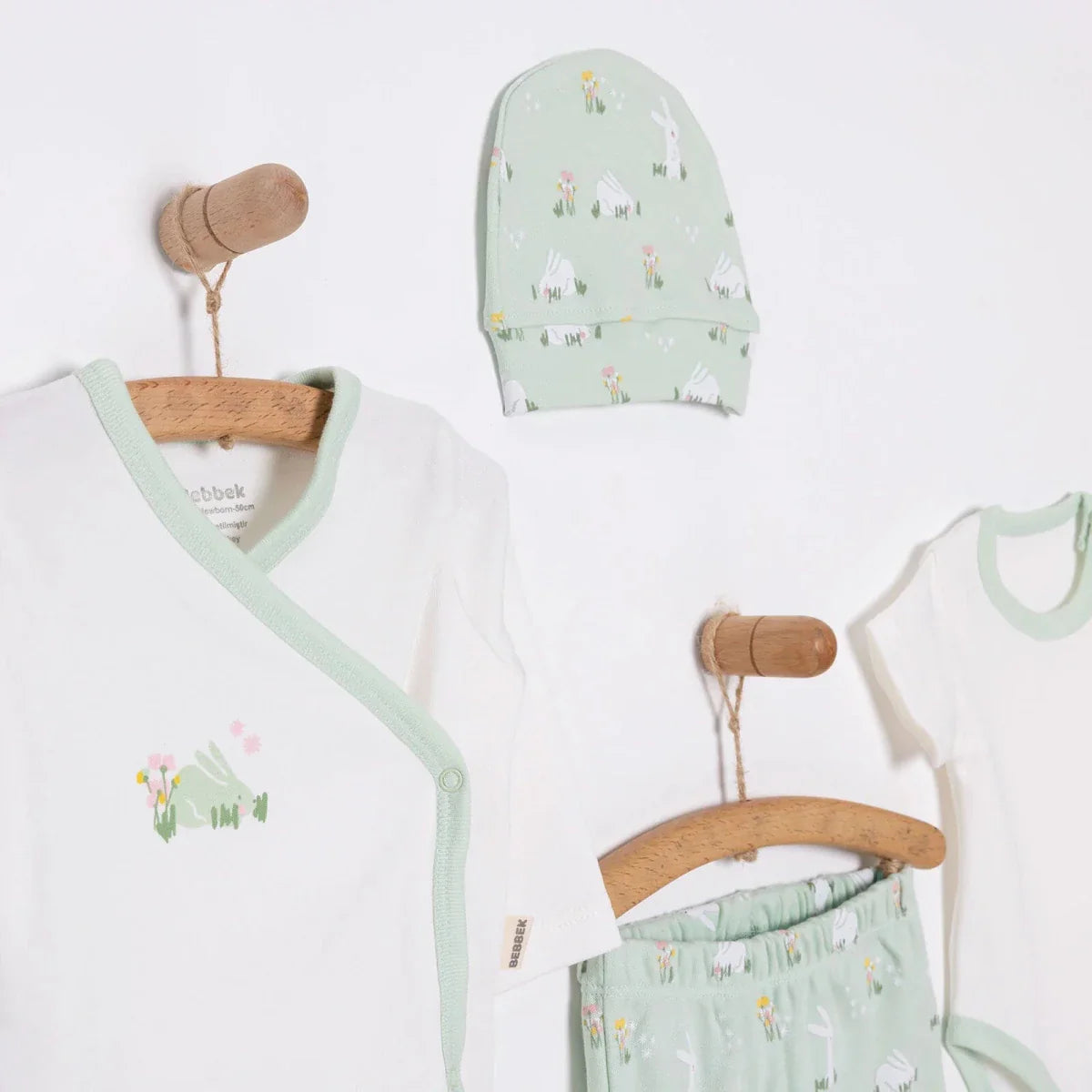 Bebbek Girl Newborn Gift Set 5 pcs - Green