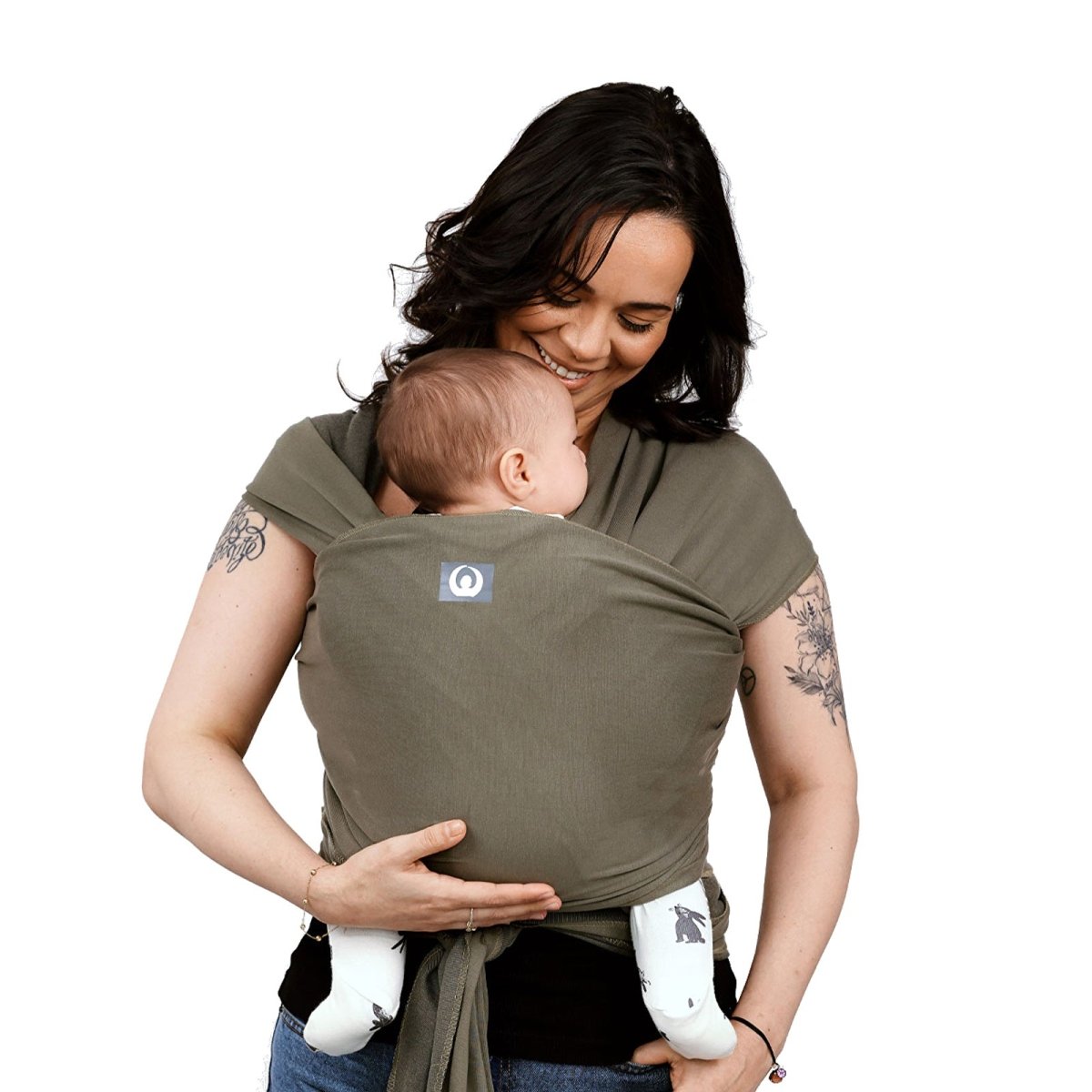 Gaia Carry Stretchy Baby Wrap Pure Tencel - Forest Green