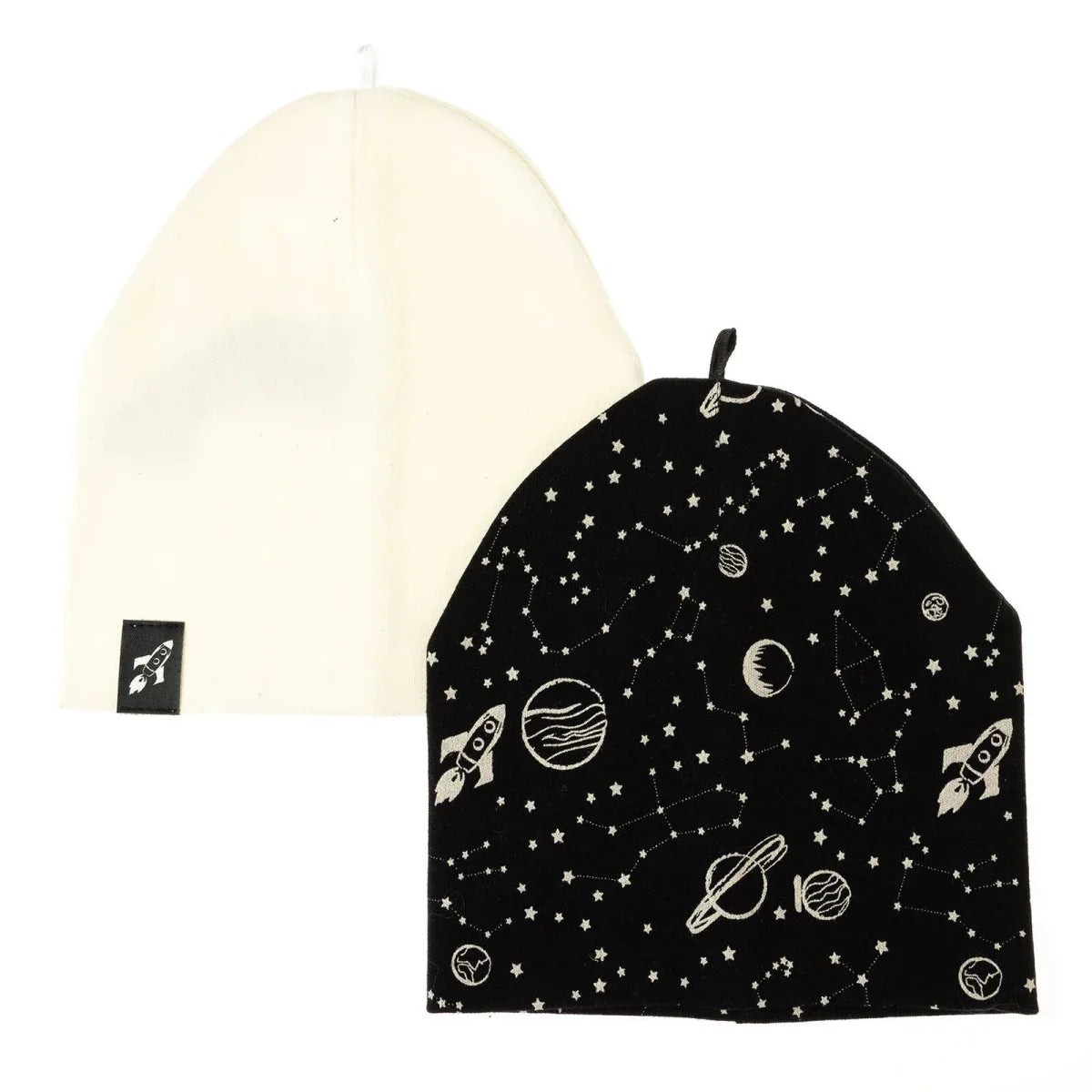 Little Plane Boys 2-Pack Hat Space - Black