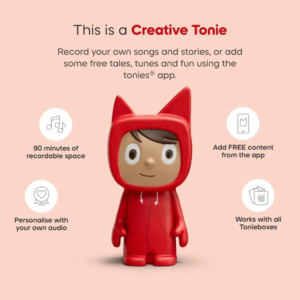 Tonies Toniebox 2 Cloud Starter Set with Creative Tonie Rubie - Pink Colour