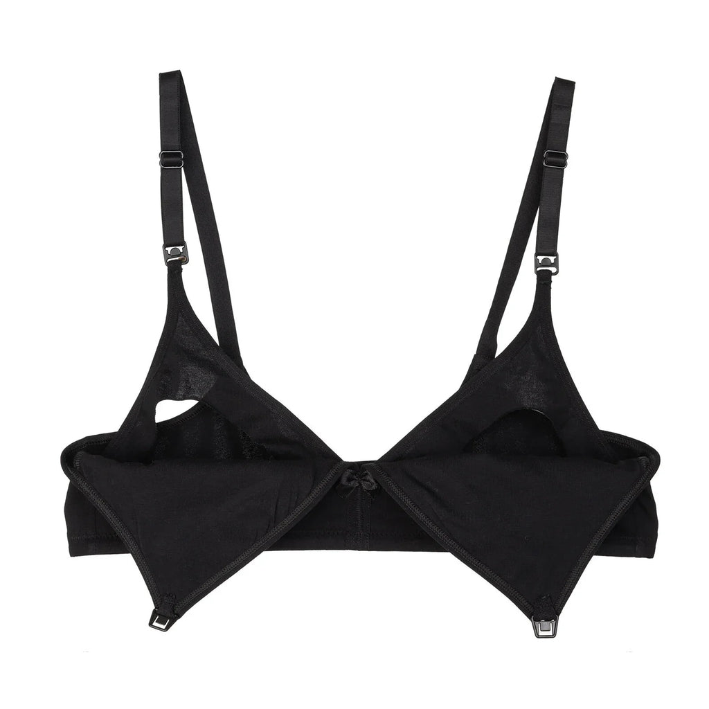 baby mom Non Padded Nursing Bra - Black