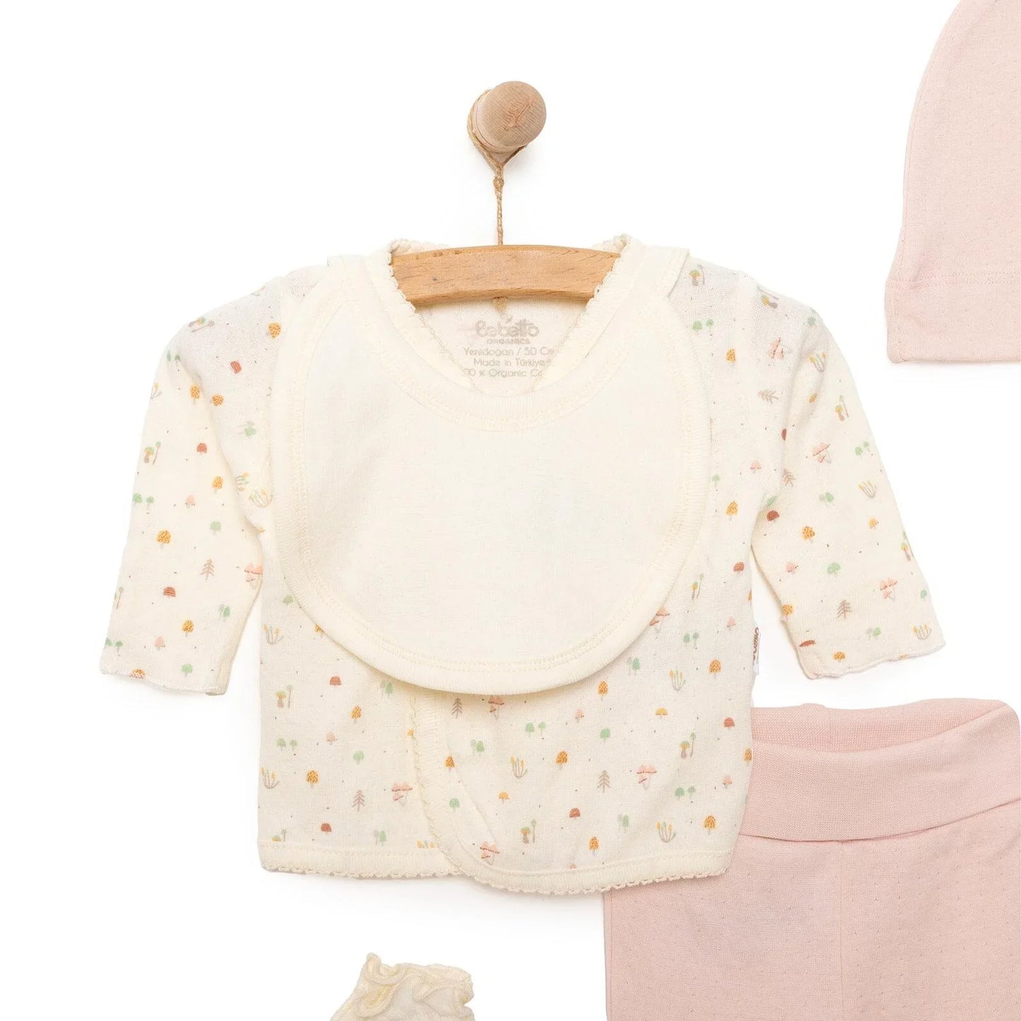 Bebetto Organic My Mushroom Girl 5 Piece Set - Light Rose