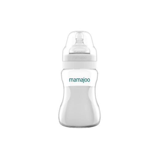Mamajoo Anti-Colic PP Baby Bottle Medium Flow 6+ months 250ml - Silver