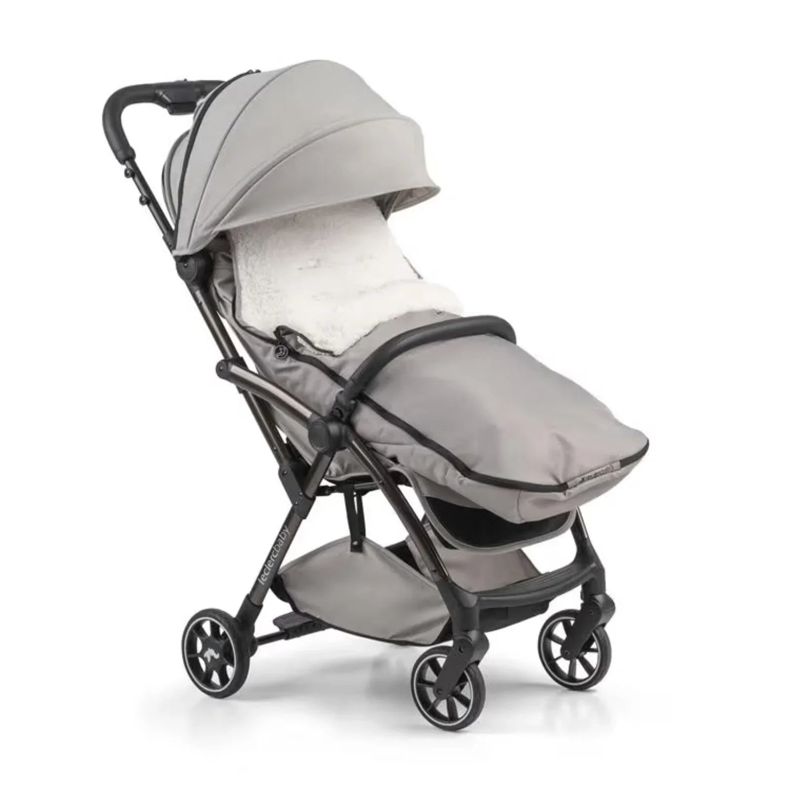 Leclerc Baby Influencer Air Footmuff Teddy - Violet Grey