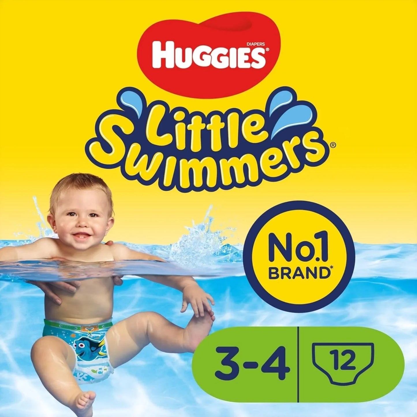 Huggies Little Swimmers Baby Size 3-4 Swim Pants - 12 nappies