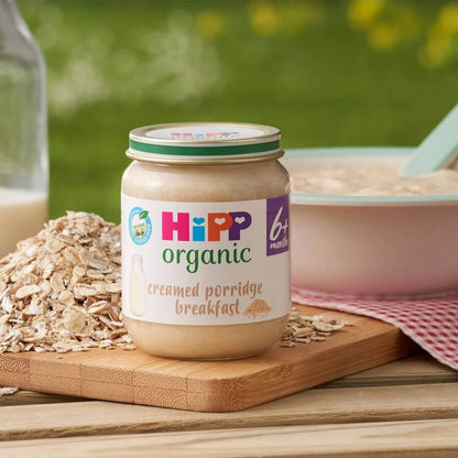 HiPP Organic Creamed Porridge Breakfast Baby Food Jar 6+ months 125g