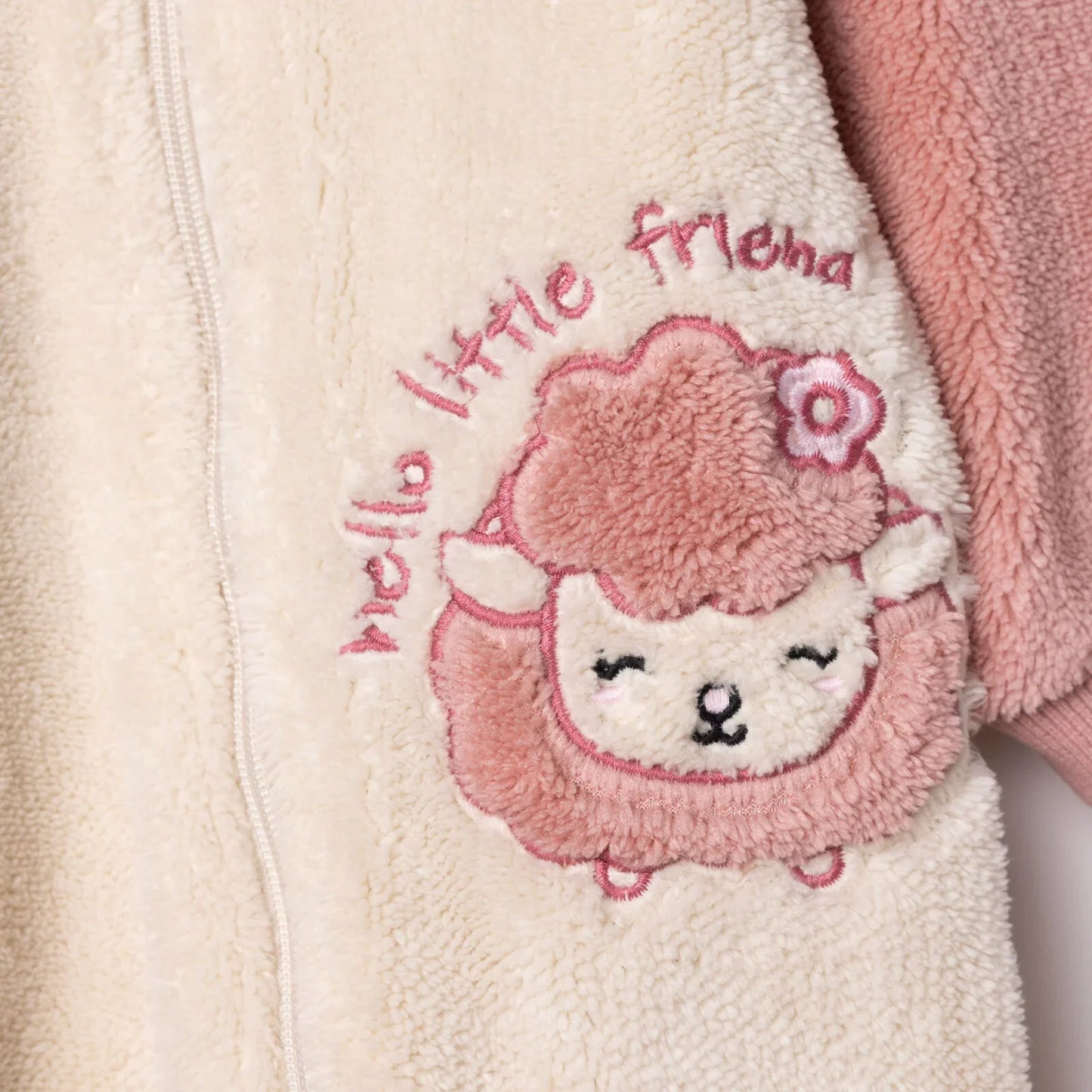 Midimod Newborn Welsoft Footless Jumpsuit - Ecru