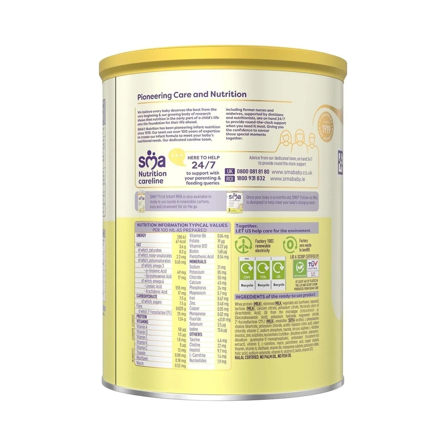 SMA Pro 1 First Infant Milk Powder from Birth 800g