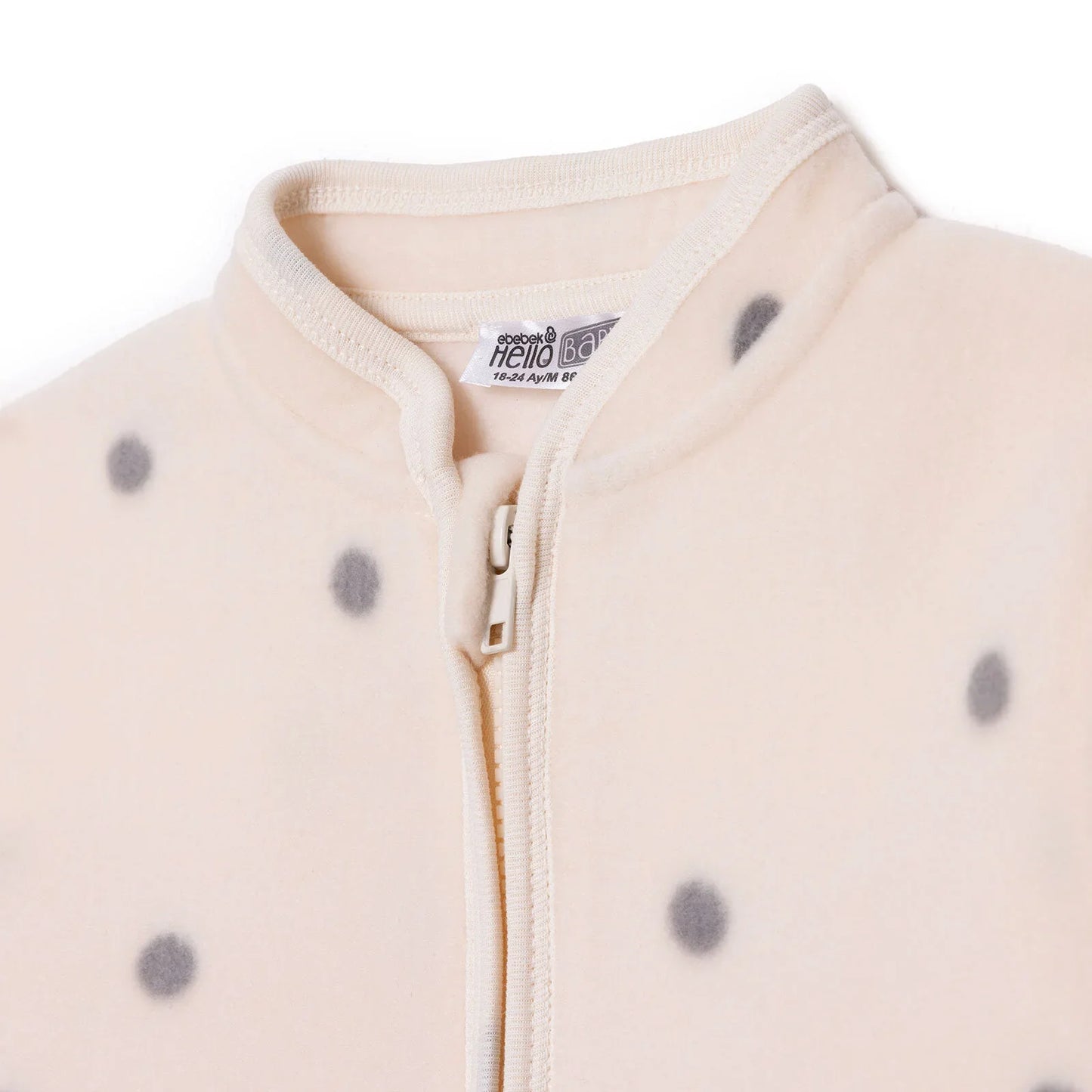 HelloBaby Polar Cardigan - Ecru Printed