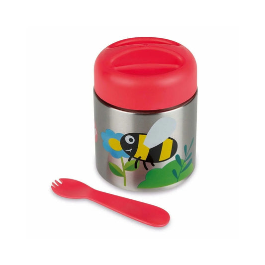TUM TUM Thermal Food Flask with Magnetic Spork - Ladybird