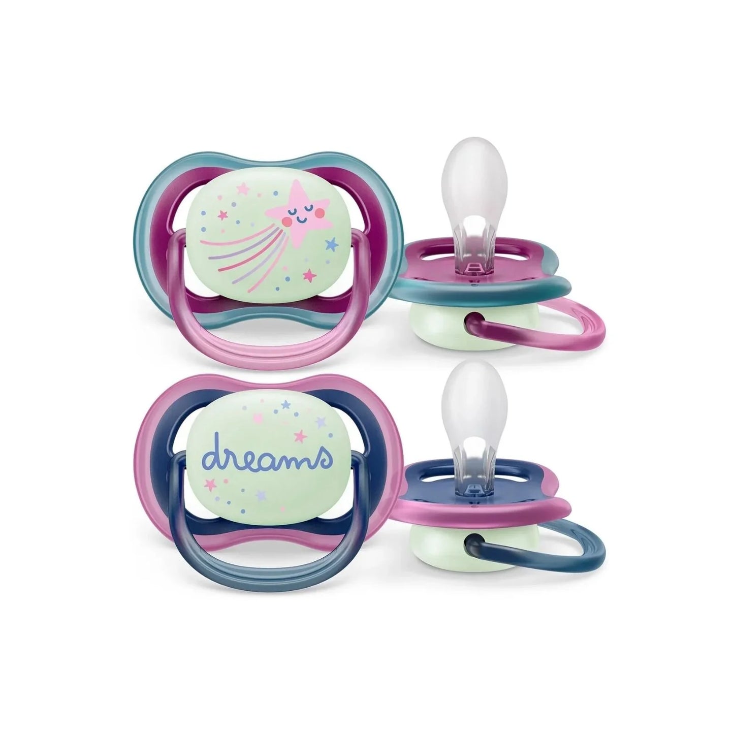 Philips Avent Ultra Air Night Soother 6-18 months Pack of 2
