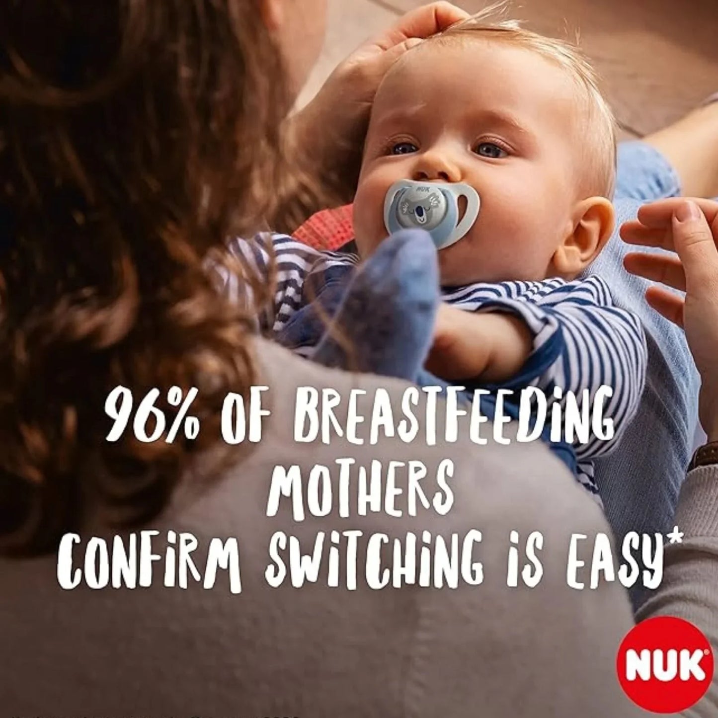 NUK Star Day & Night Soother 0-6 months Pack of 2 - Pink