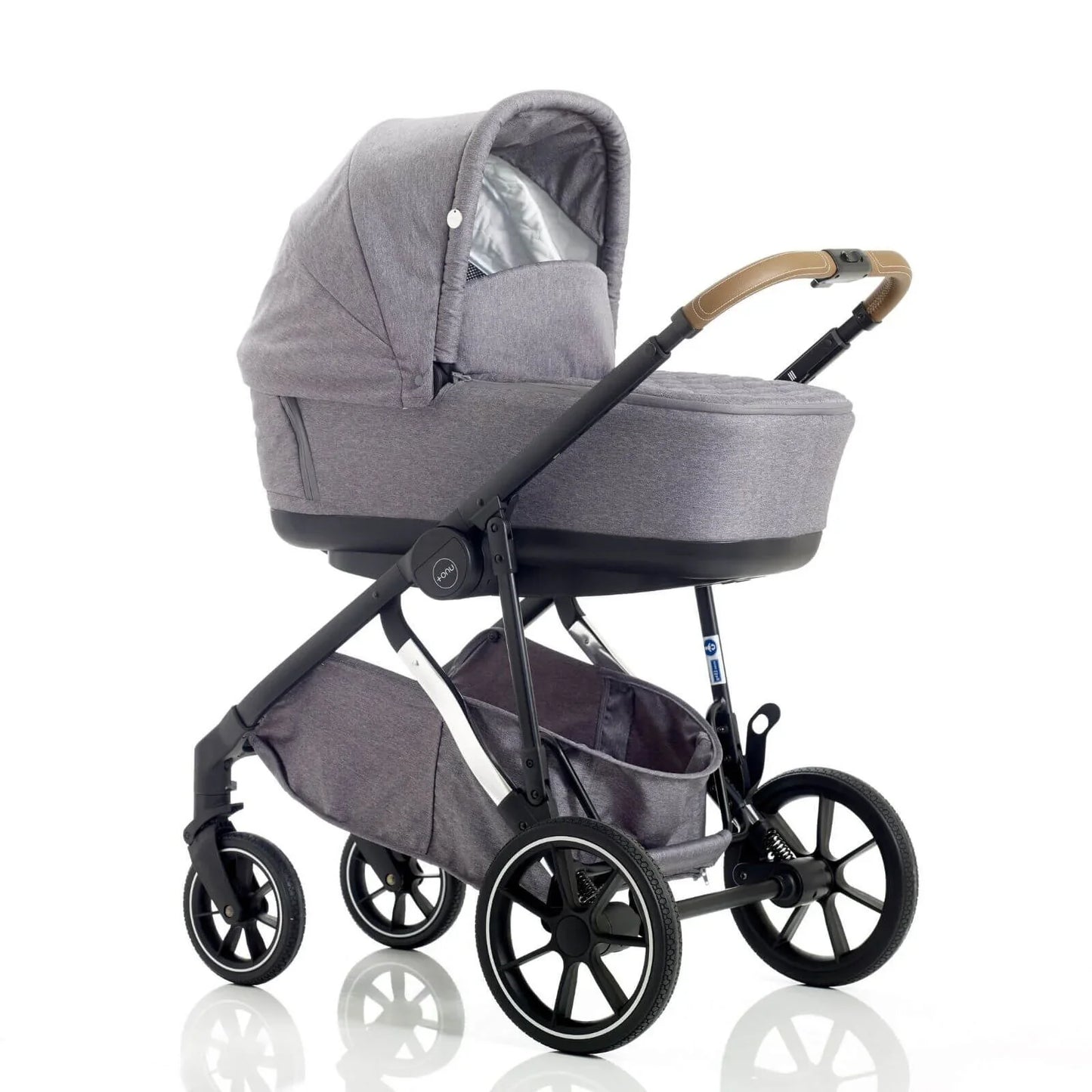 Mee-Go UNO Plus 3-in-1 Travel System - Grey/Chrome