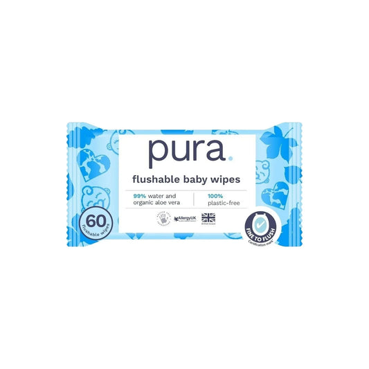 Pura Wipes Flushable 60 pcs