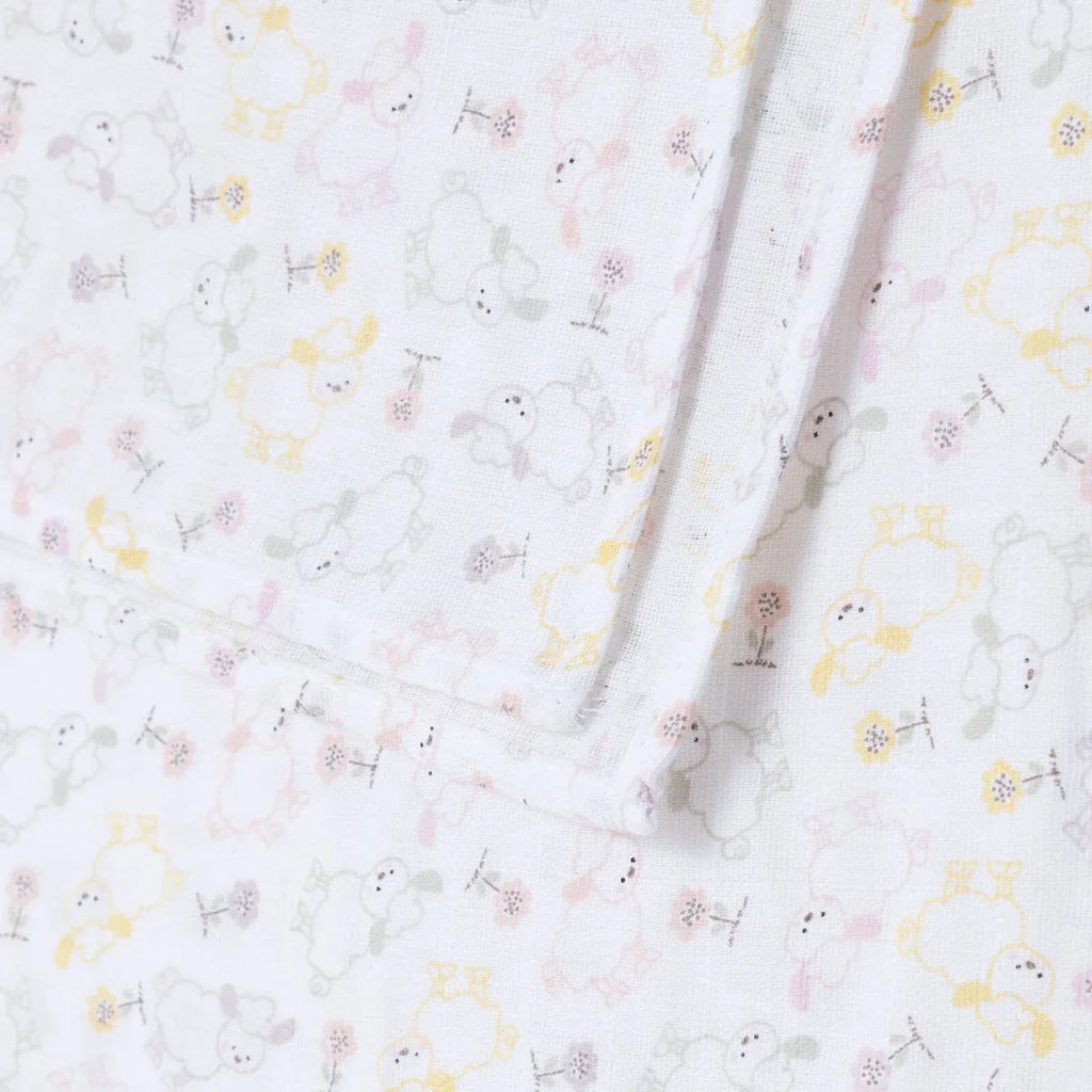 Little Dreams Muslin Blanket Girls - Printed
