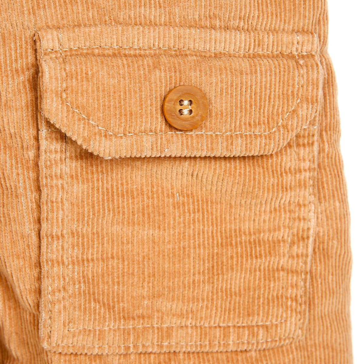 HelloBaby Basic Baby Boy Velvet Overalls - Brown