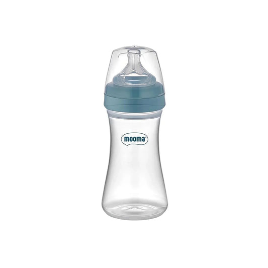 Mooma Kindy Bottle Medium Flow 6-18 months 250ml - Ball Blue