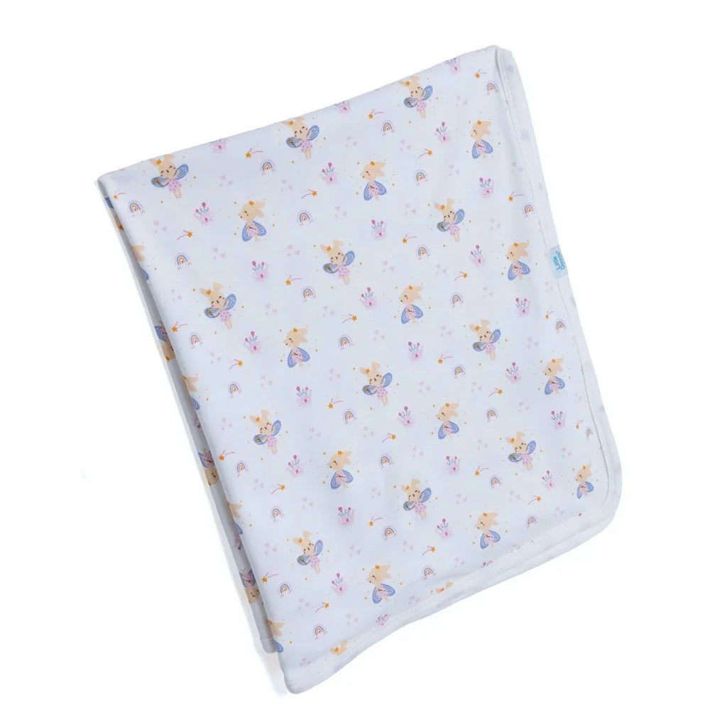 Little Dreams Bunny Print Jersey Baby Blanket (80 x 90 cm)