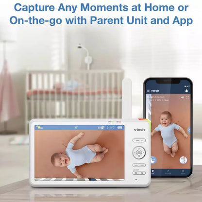 VTech RM7787 HD 7" Over-the-Cot Wi-Fi Baby Monitor