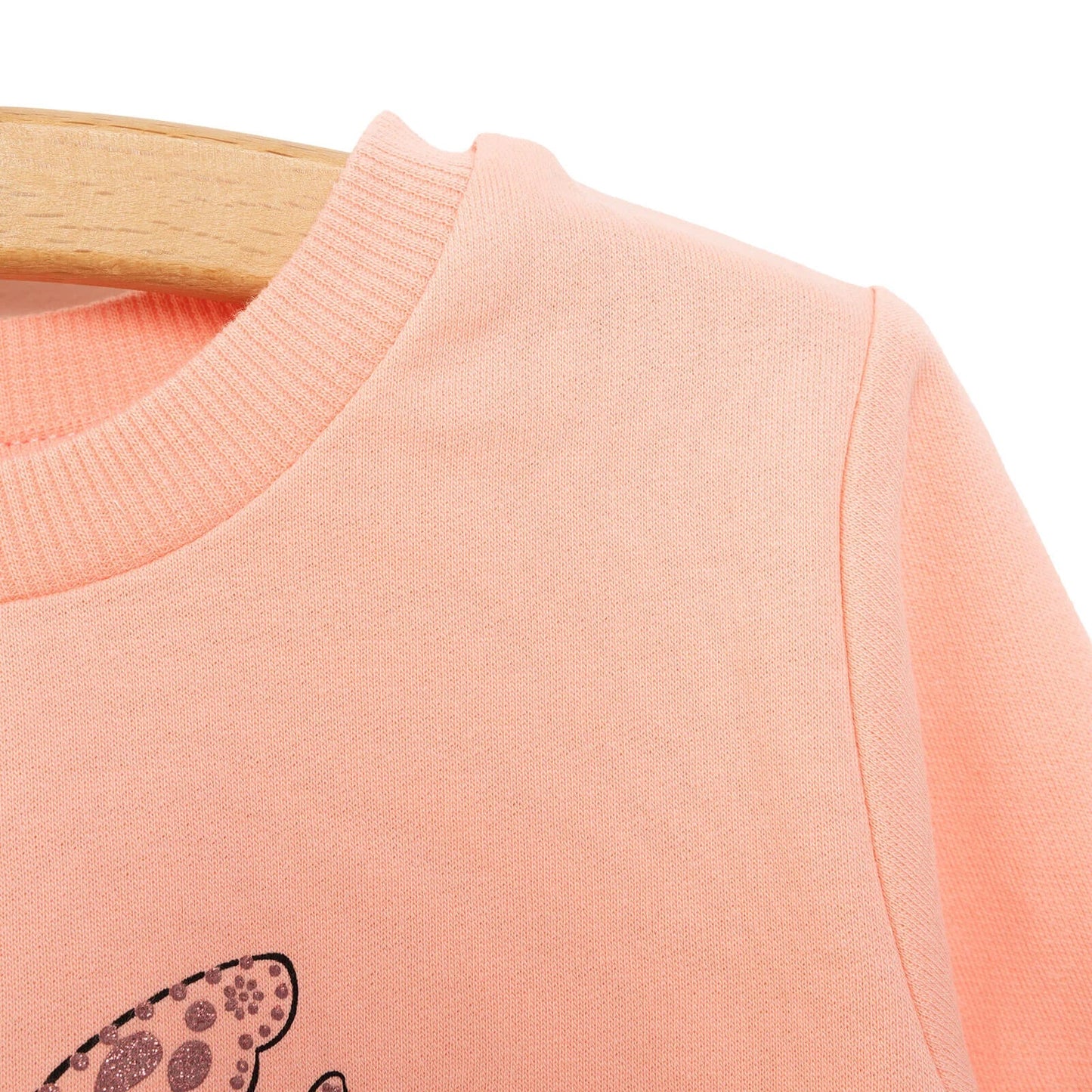 HelloBaby Baby Girl Flower Printed Sweatshirt - Pink