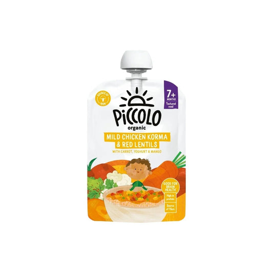 Piccolo Organic Mild Chicken Korma and Red Lentils 7+ months 130g
