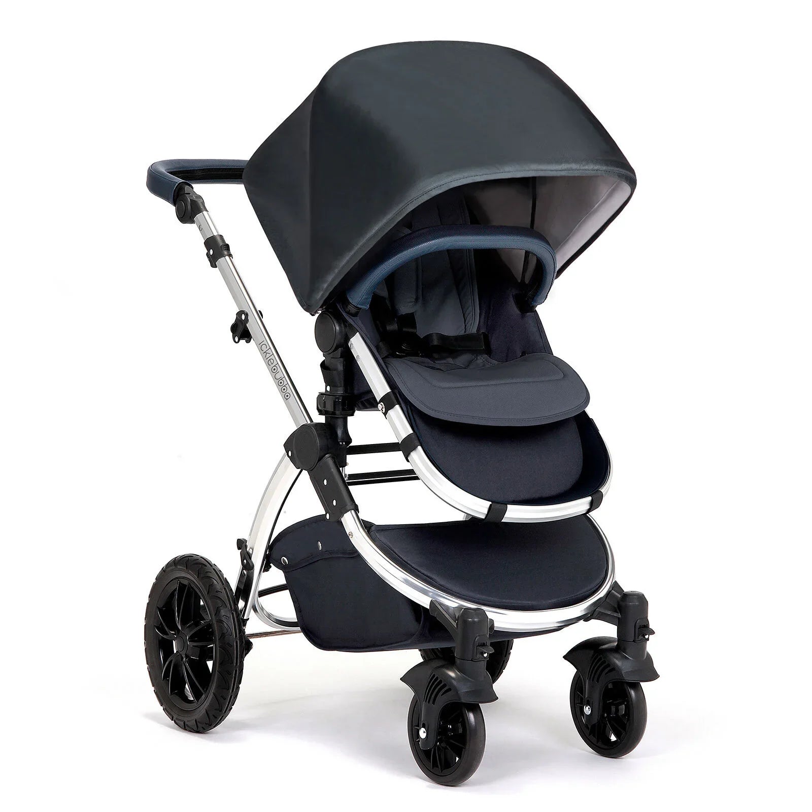Ickle Bubba Stomp V4 2-in-1 Carrycot & Pushchair - Chrome/Blueberry/Blueberry