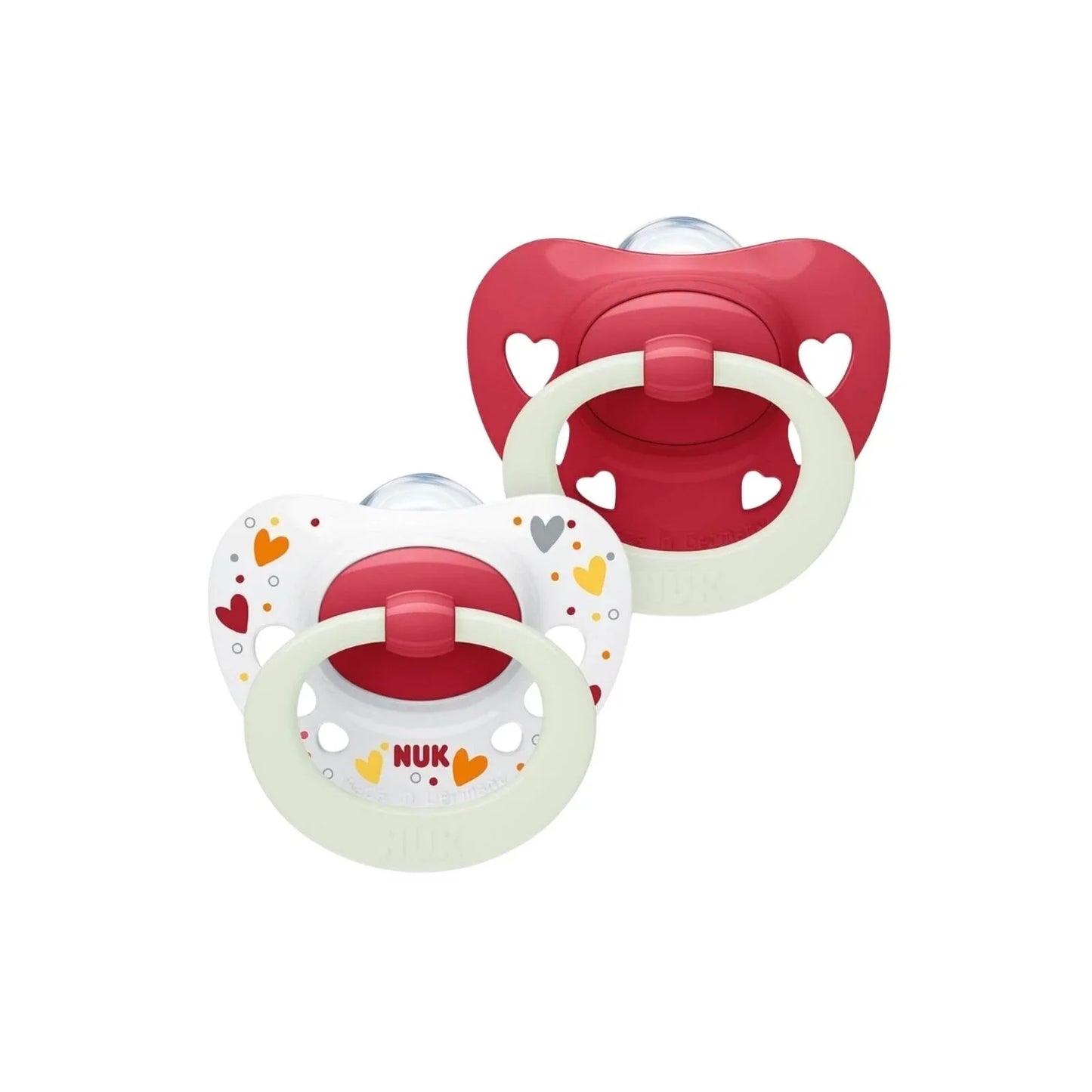 NUK Signature Night Silicone Soothers 6-18 months