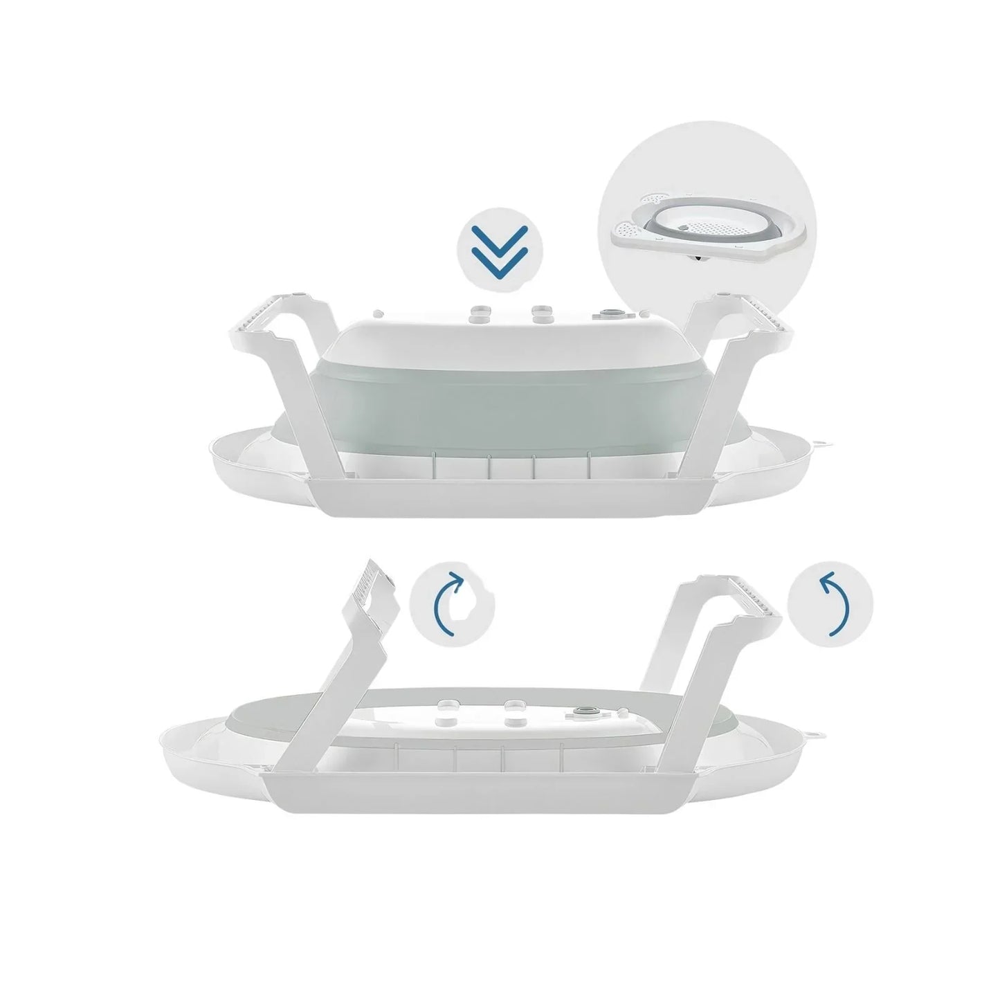 baby plus Foldable Bathtub Set 3 Pcs