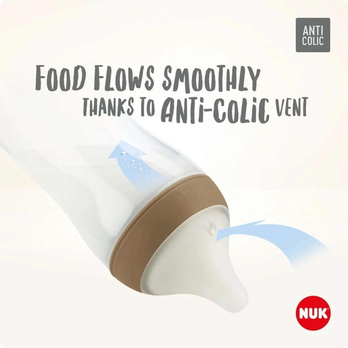 NUK Anti-Colic Perfect Match 260ml Pack of 4 - Rainbow