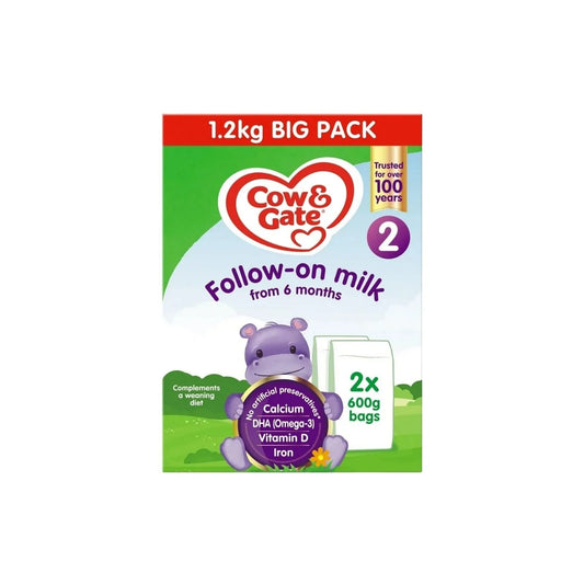 Cow & Gate 2 Follow On Milk Powder 6+ months 1.2kg (2x600g)