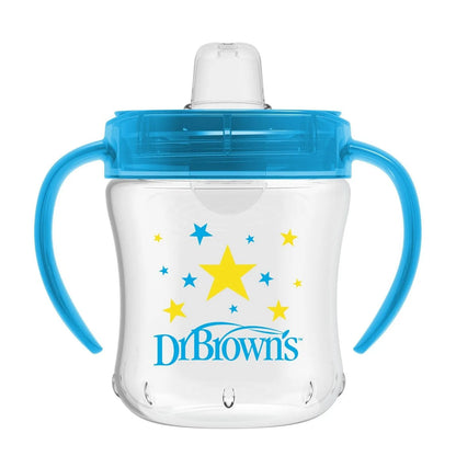 Dr. Brown's Soft Mouth Transition Cup 180ml - Blue