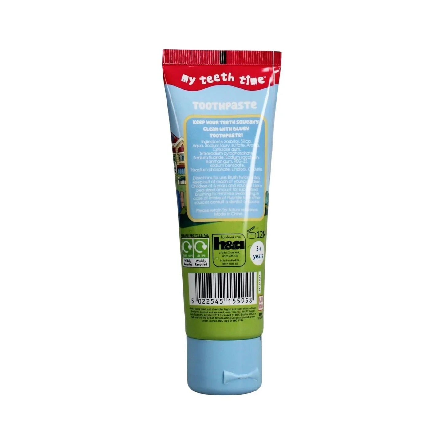 Bluey Strawberry Flavour Toothpaste 75ml