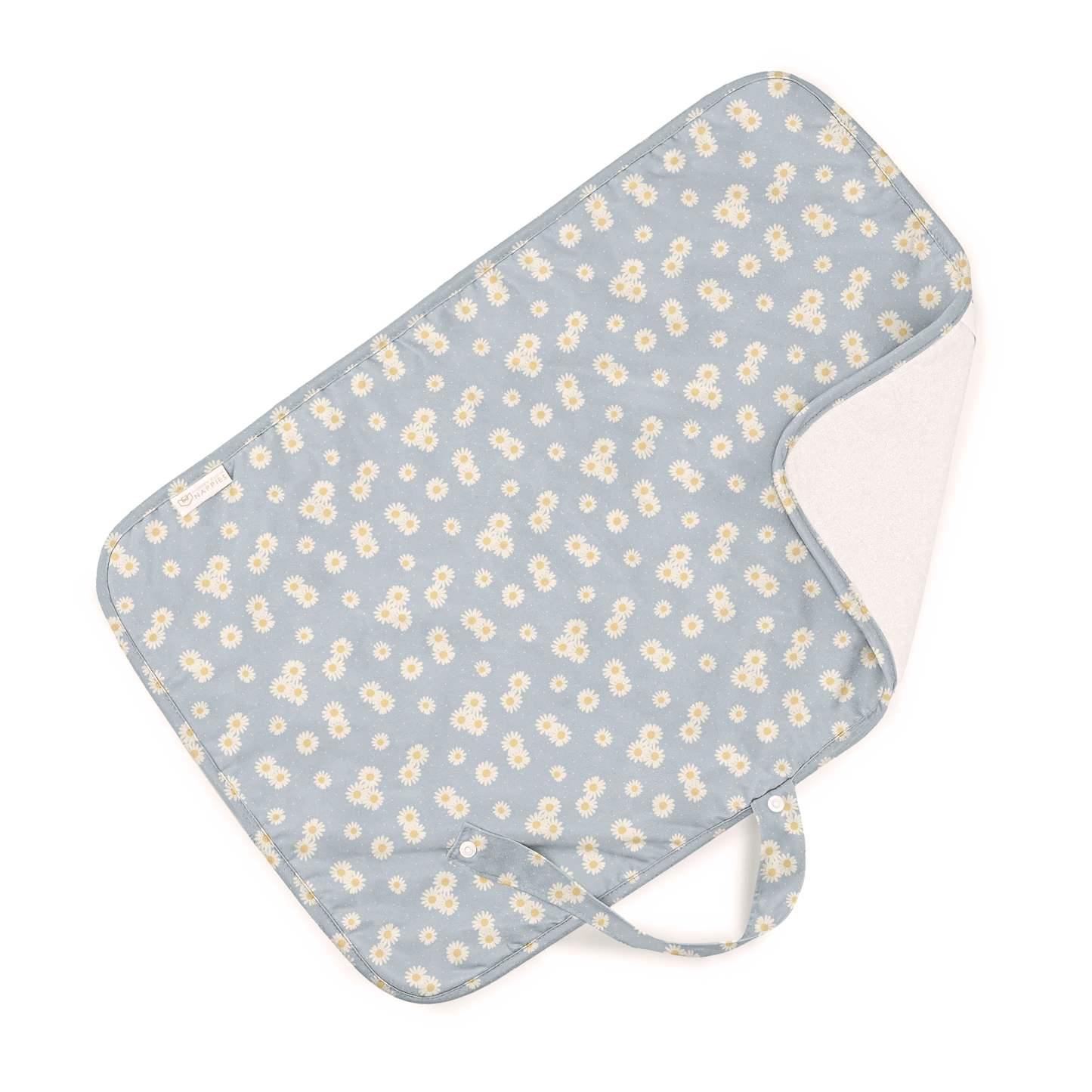 Baby Travel Changing Mats - Ditsy Daisy Sky Blue