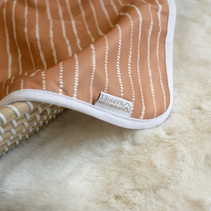 Baby Travel Changing Mats - Dune Tan with White