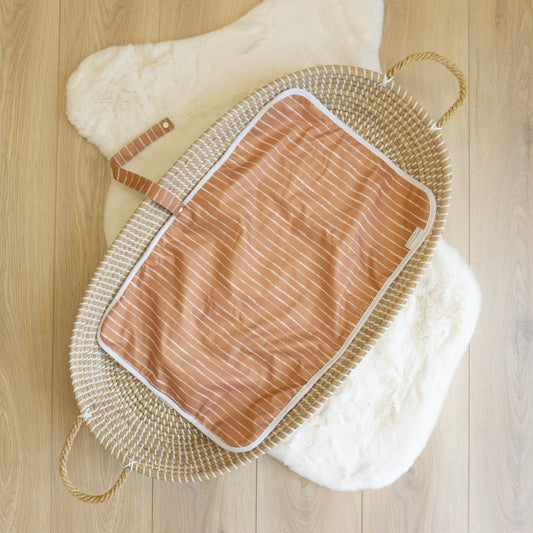 Baby Travel Changing Mats - Dune Tan with White