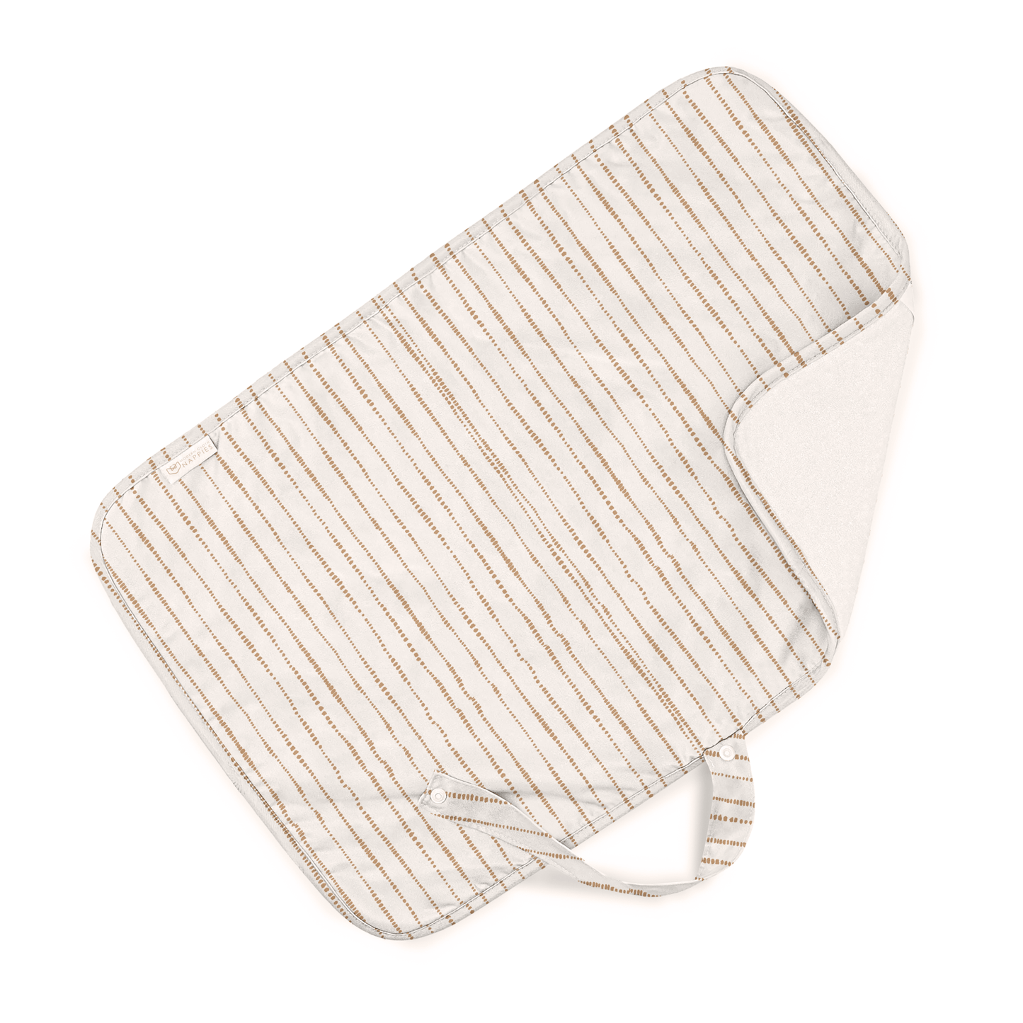 Baby Travel Changing Mats - Dune White with Tan