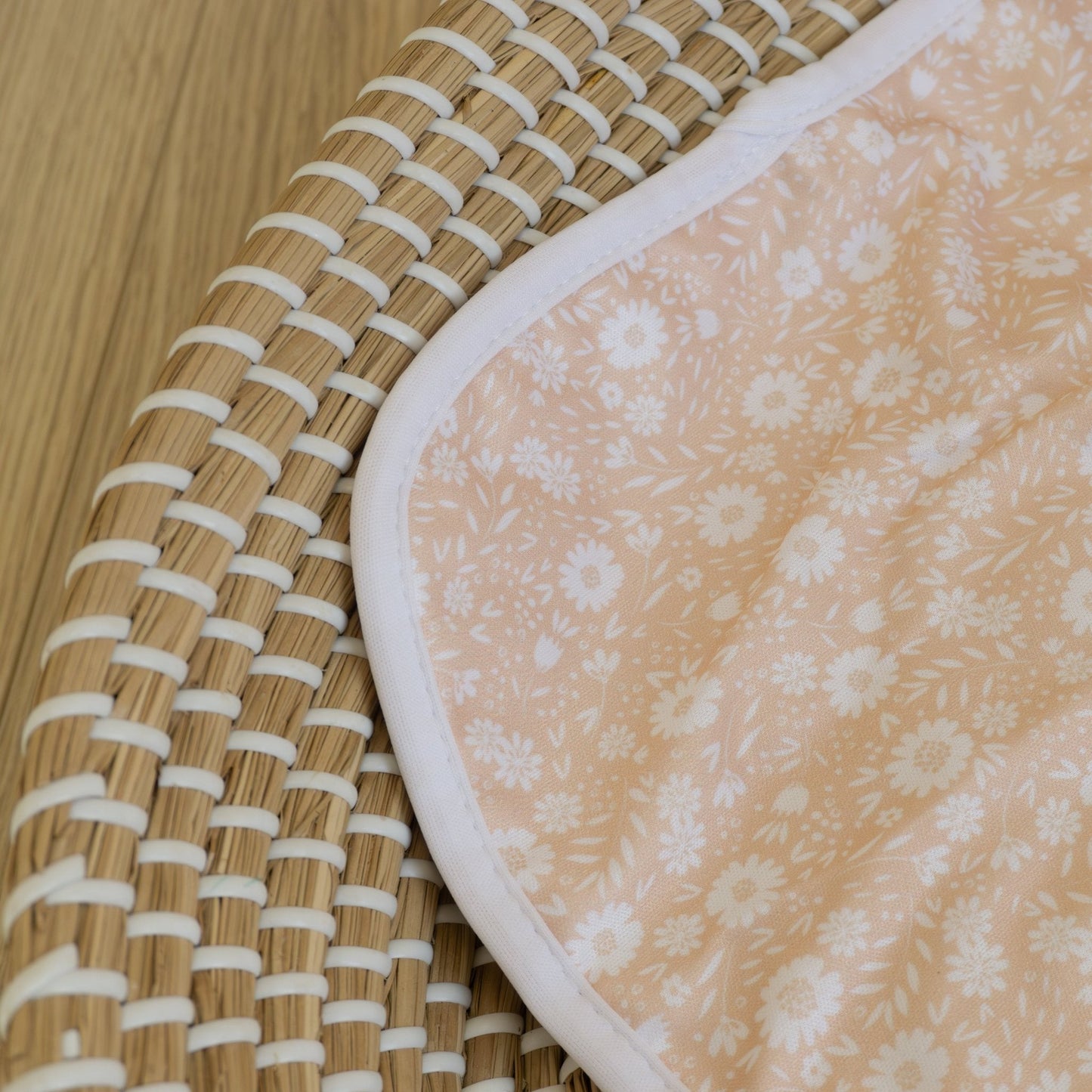 Baby Travel Changing Mats - Flower Power Peach
