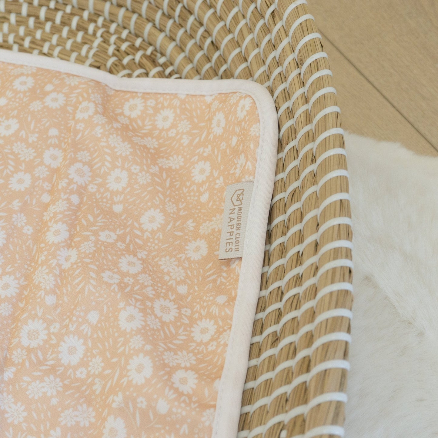 Baby Travel Changing Mats - Flower Power Peach