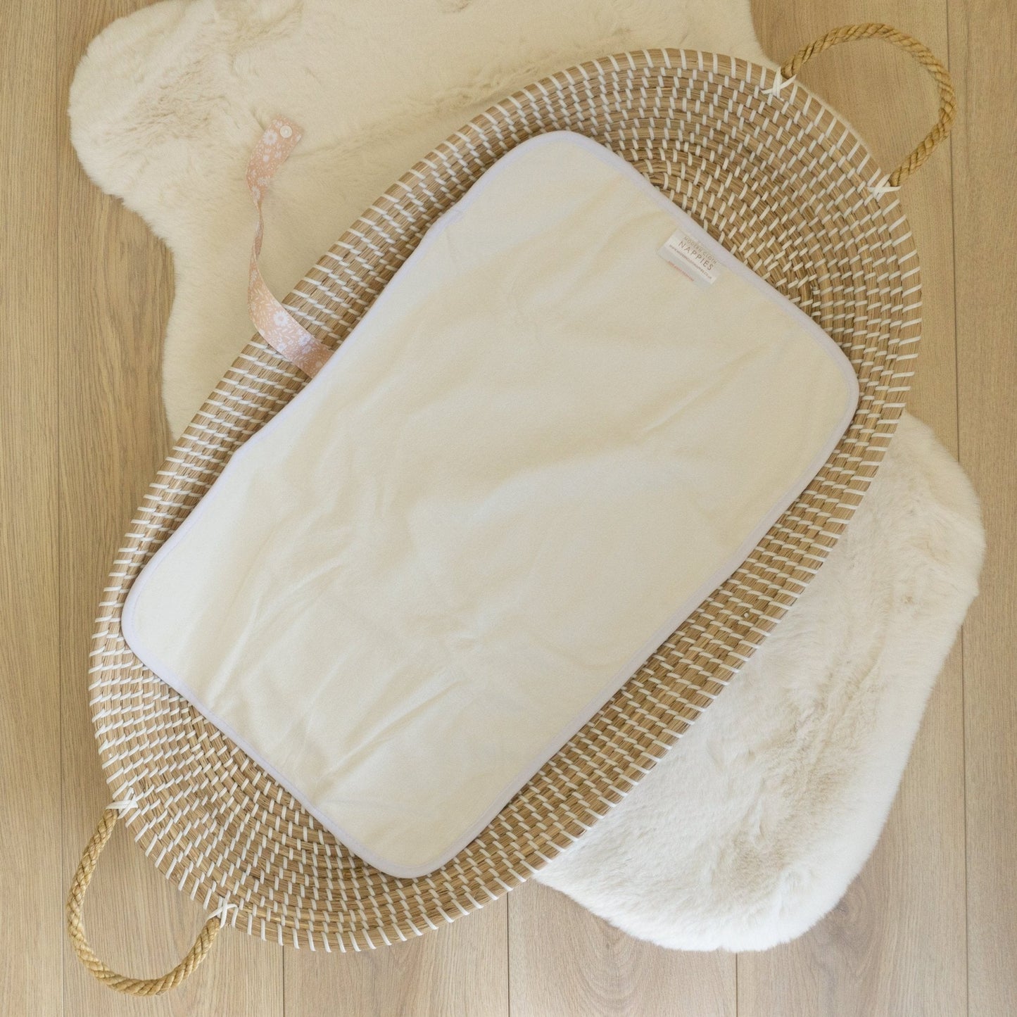 Baby Travel Changing Mats - Flower Power Peach