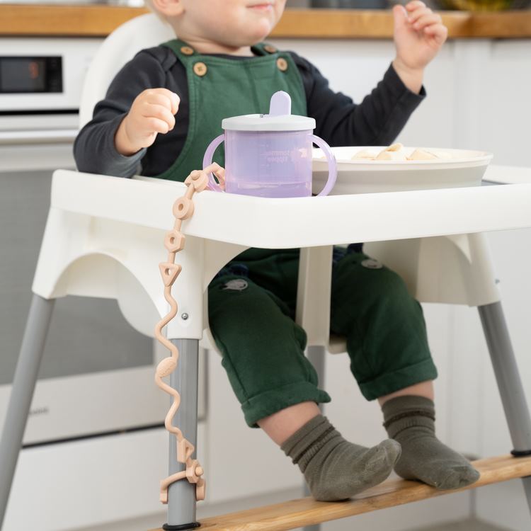 Squiggle Strap® Antimicrobial LFGB Silicone Toy Straps (2pcs)
