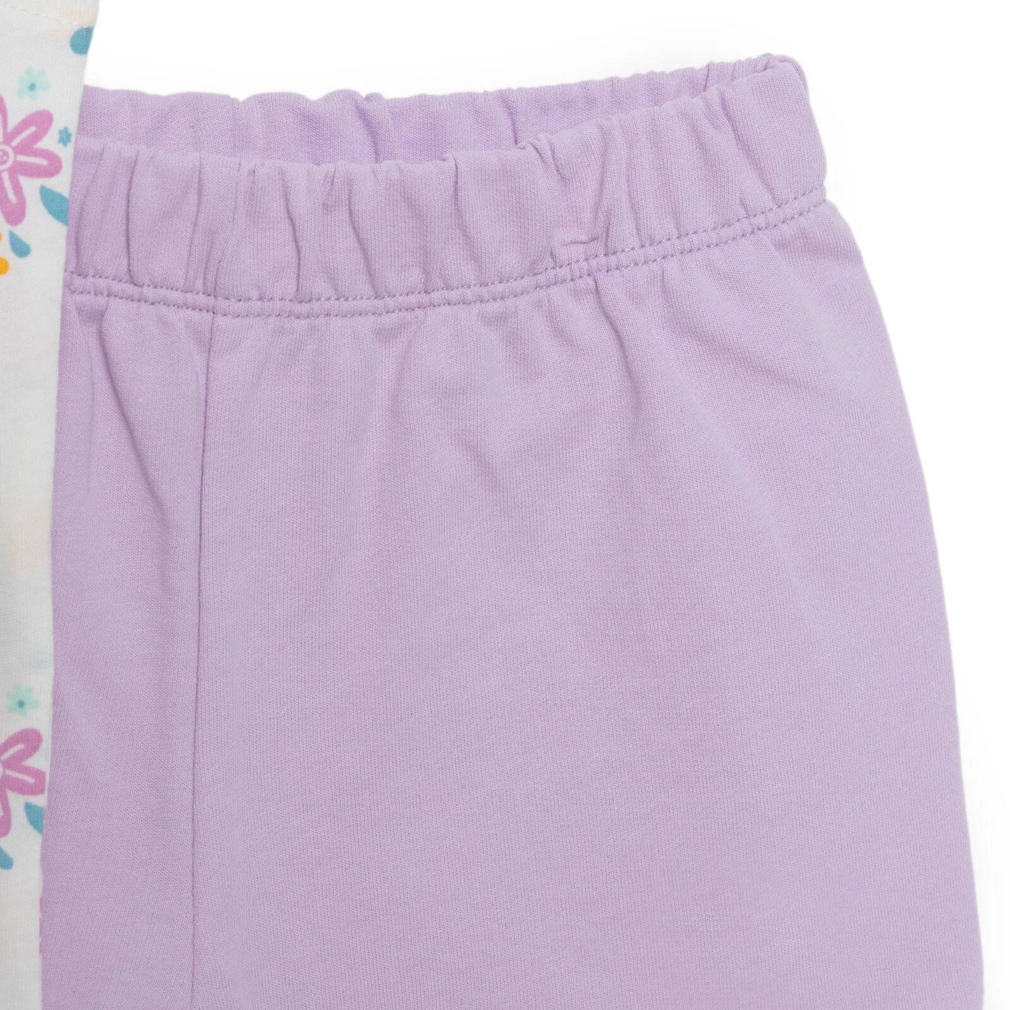 HelloBaby Basic Girl Flowers Patterned T-shirt & Short - Patterned