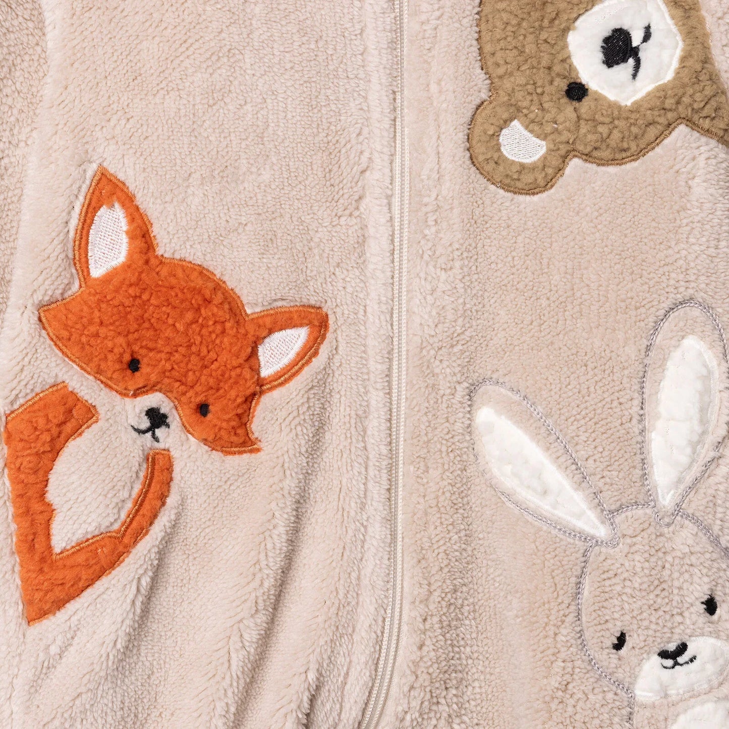 Midimod Newborn Welsoft Footed Jumpsuit - Ecru