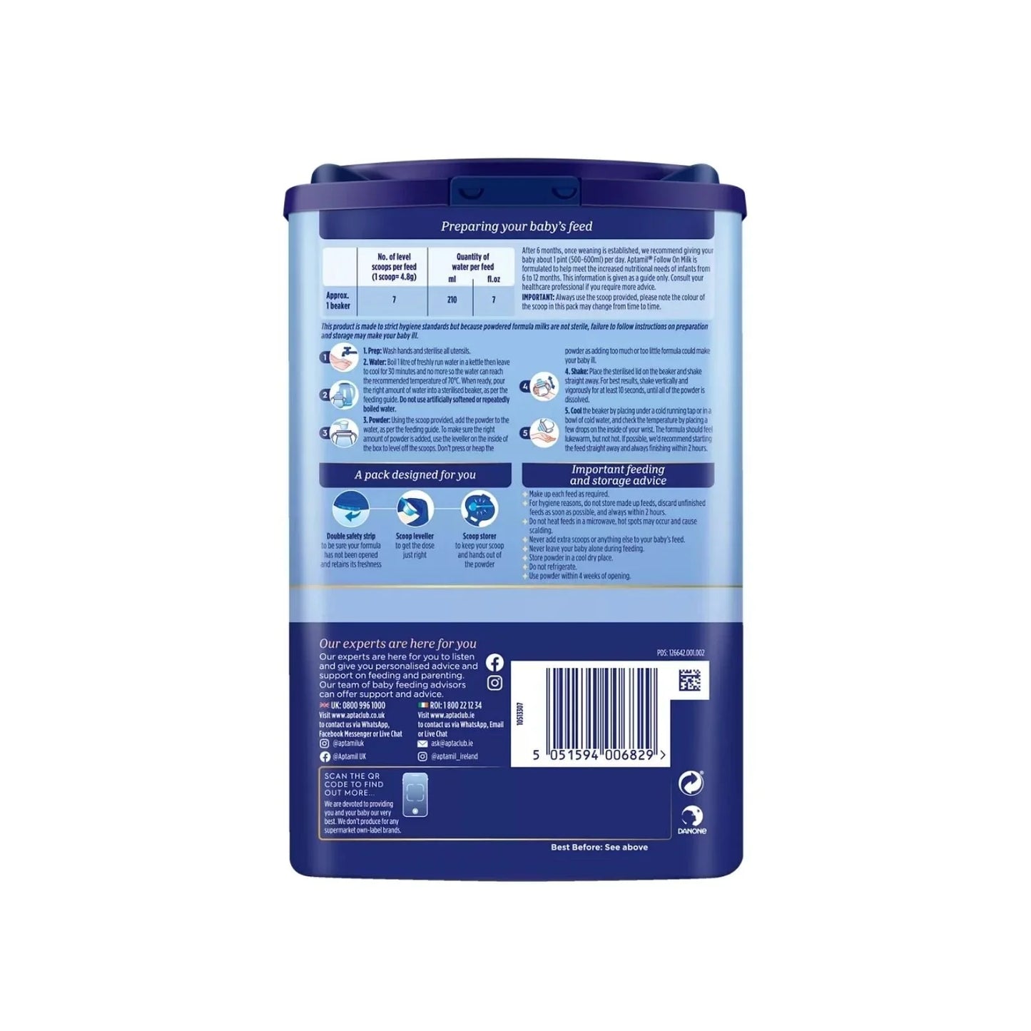 Aptamil 2 Follow On Milk Powder 6-12 months 800g